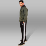 Pynak 'Velocity-Dual' Streetwear Track Pants – Black with Double White Stripe - Image 3